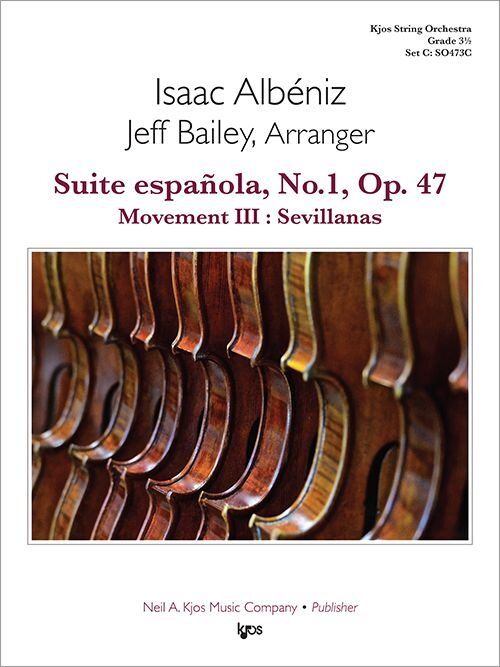 Suite Española No 1 Op 47 Mov 3 Sevillanas for String Orchestra
