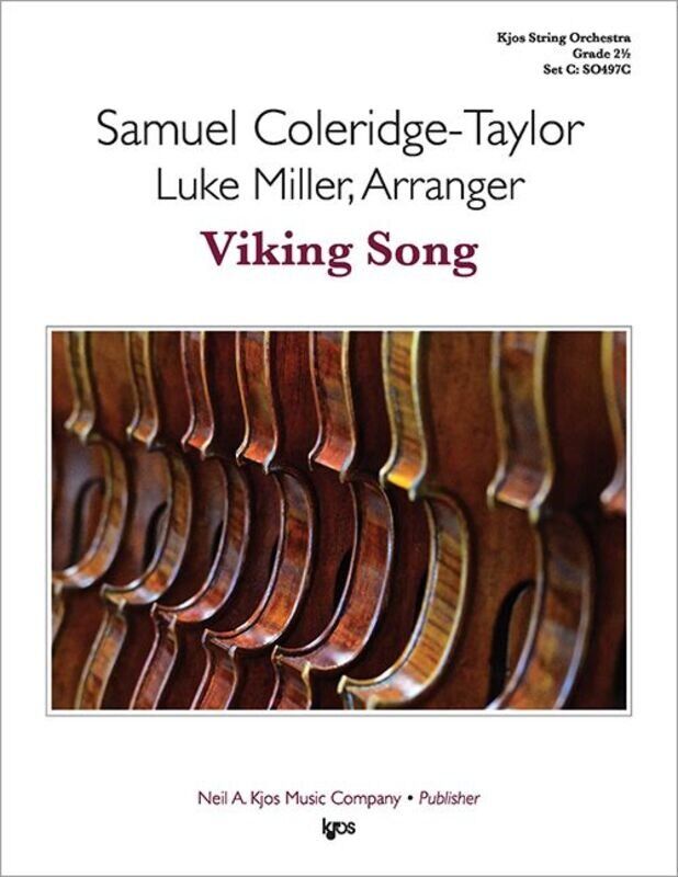 Viking Song for String Orchestra SO2.5 SC/PTS by Samuel Coleridge-Taylor