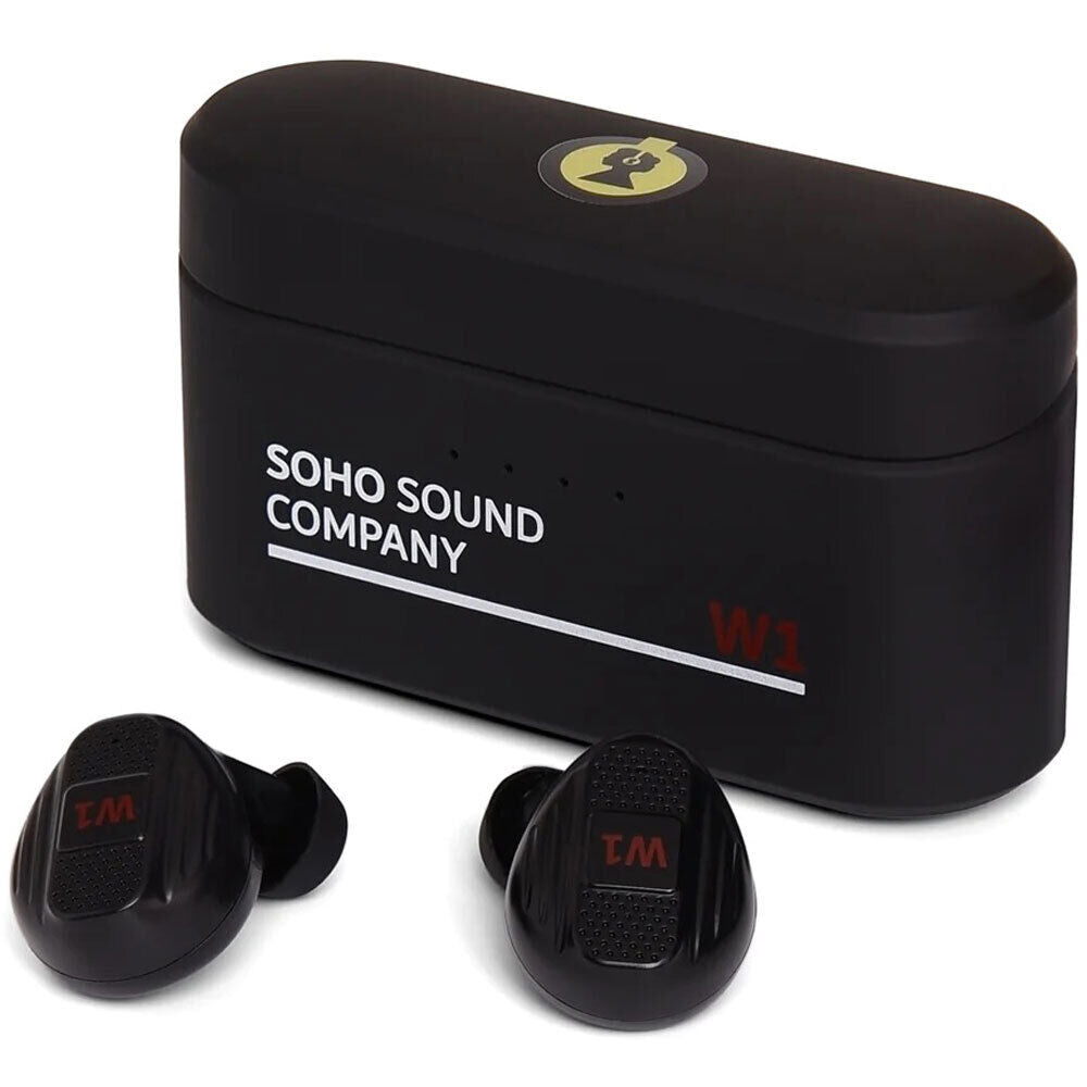 Soho W1 True Wireless Stereo Bluetooth Earbuds with Charging Case - Black — view 4