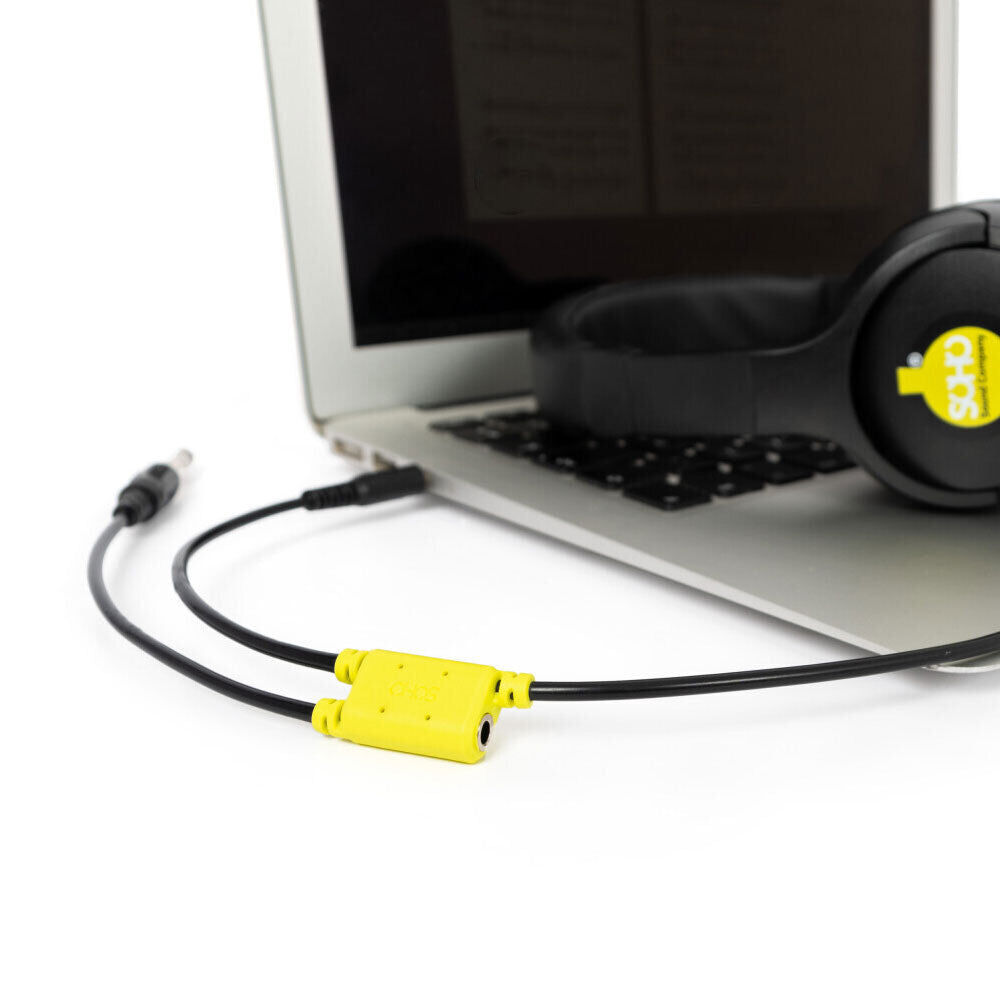 Soho Audio Link Student Headphones with 1/4" and 3.5mm Jack Inputs, Cushioned Ear Cups, Adjustable Size, Link Unit for Multiple Headsets — view 6