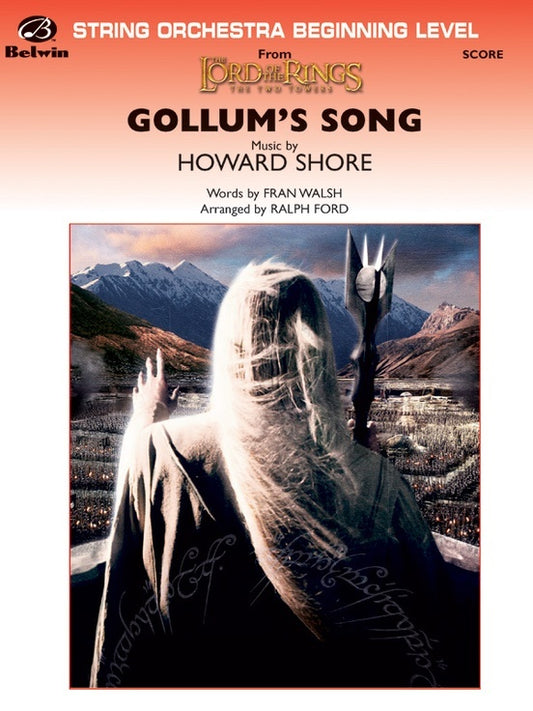 Gollum's Songs From Lord Of The Rings String Orchestra Gr 1 Scor