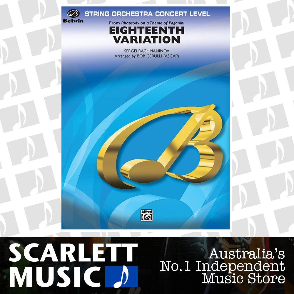 Eighteenth Variation String Orchestra Arr Cerulli — view 2