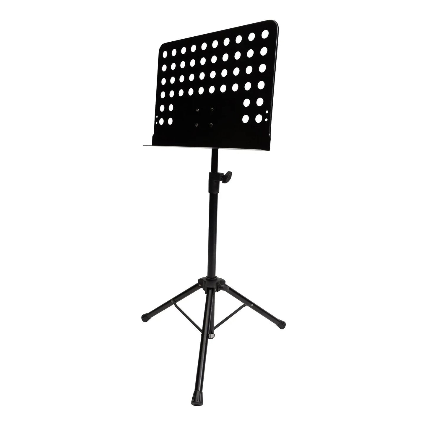 SoundArt Orchestral Music Stand - Black, Heavy-Duty, Height Adjustable Tripod Base, Steel Desk 35cm(h) x 47cm(w)