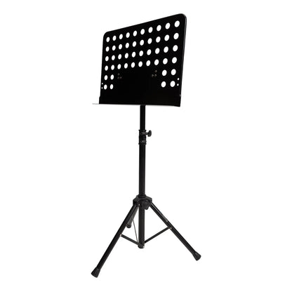 SoundArt Deluxe Orchestral Music Stand - Heavy-Duty, Adjustable Tripod Base, Steel Desk 35cm(h) x 47cm(w), Ideal for Musicians