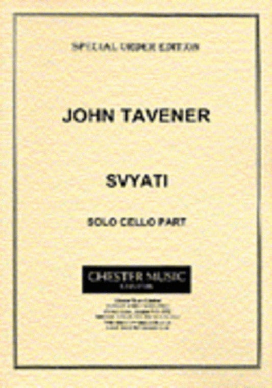 Tavener Svyati Cello Part
