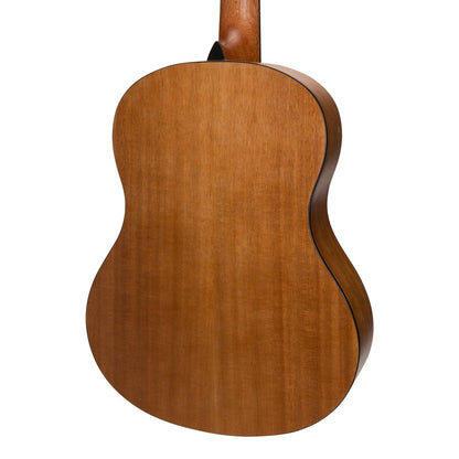 Sanchez Full-Size Student Classical Guitar Pack - Spruce/Acacia with Gig Bag, Tuner, Picks, Strap, Natural Finish — view 5