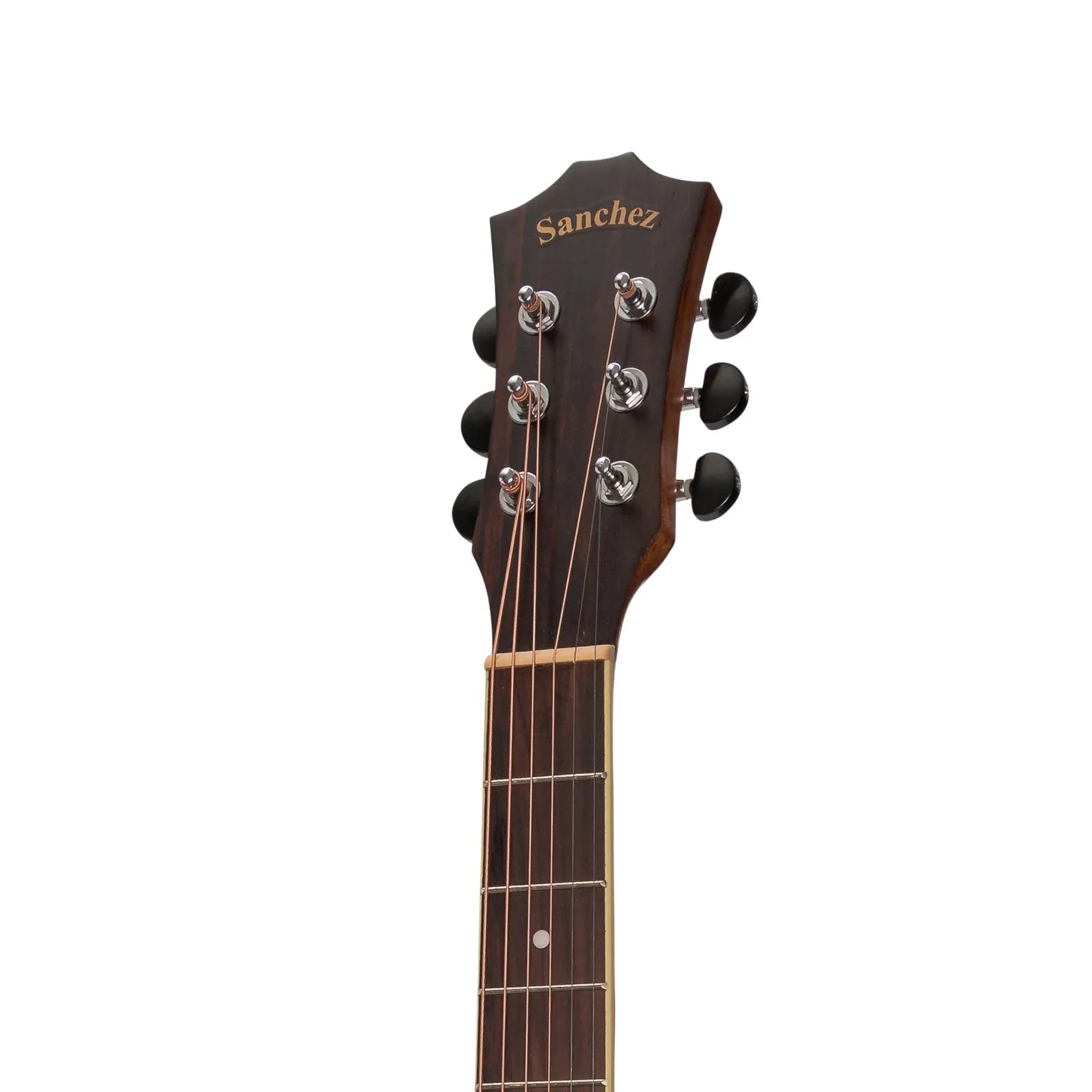 Sanchez Acoustic Dreadnought Guitar Pack with Gig Bag, Tuner, Picks, and Strap - Natural Satin — view 6