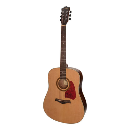 Sanchez Acoustic Dreadnought Guitar Pack with Gig Bag, Tuner, Picks, and Strap - Natural Satin — view 2