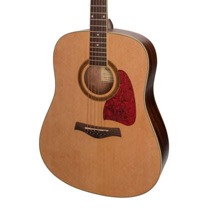 Sanchez Acoustic Dreadnought Guitar Pack with Gig Bag, Tuner, Picks, and Strap - Natural Satin — view 4