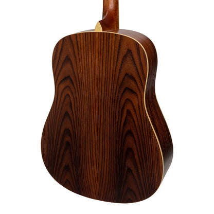 Sanchez Acoustic Dreadnought Guitar Pack with Gig Bag, Tuner, Picks, and Strap - Natural Satin — view 5