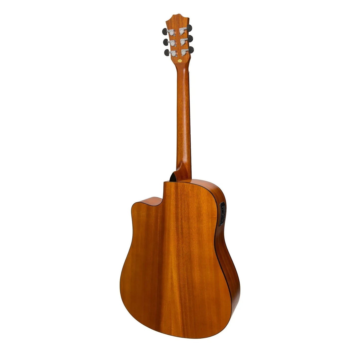 Sanchez SP-D4-KOA Acoustic-Electric Dreadnought Cutaway Guitar Pack with Gig Bag, Cable, Picks, and Strap — view 3