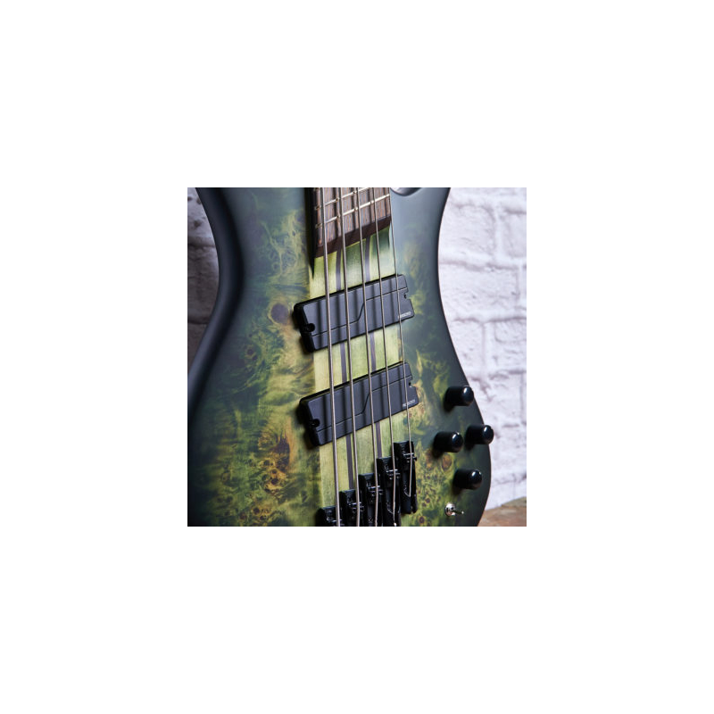 Spector Dimension M/S 5 Haunted Moss Matte Multi-Scale Electric Bass Guitar — view 4