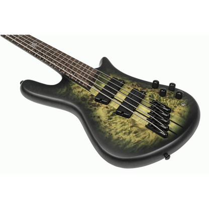 Spector NS Dimension 5 Multi-Scale Left-Handed Bass Guitar Haunted Moss Matte Fishman Electronics — view 3
