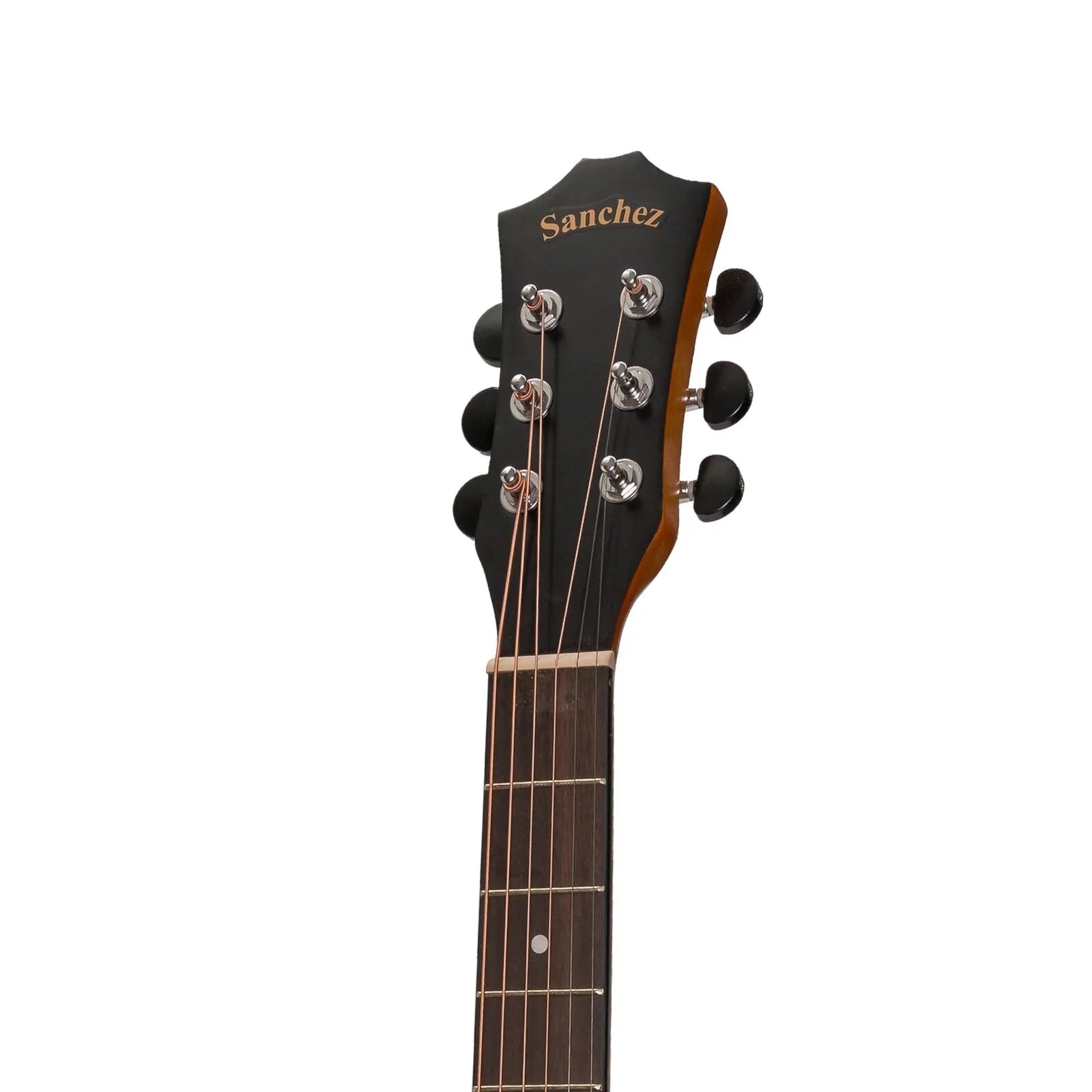 Sanchez SP-F2-KOA Acoustic Small Body Guitar Pack with Gig Bag, Tuner, Picks, and Strap — view 6