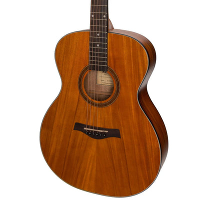 Sanchez SP-F2-KOA Acoustic Small Body Guitar Pack with Gig Bag, Tuner, Picks, and Strap — view 4