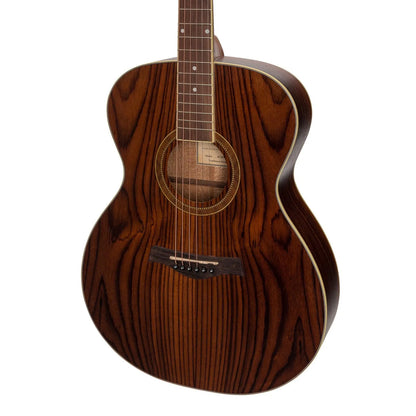 Sanchez Small Body Acoustic Guitar Pack with Rosewood Finish, Gig Bag, Tuner, Picks, and Strap, Model SP-F2-RWD — view 4