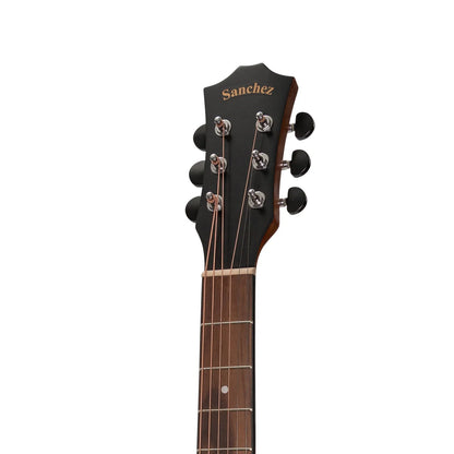 Sanchez Acoustic-Electric Small Body Guitar Pack with K2T Pickup System - Model SP-F2ET-KOA — view 6