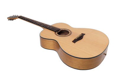 Sanchez Left Handed Acoustic Small Body Guitar Pack - Spruce/Acacia, Includes Bag, Tuner, Picks, Strap — view 4