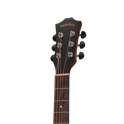 Sanchez Acoustic-Electric Small Body Cutaway Guitar Pack - Acacia Natural Satin — view 6