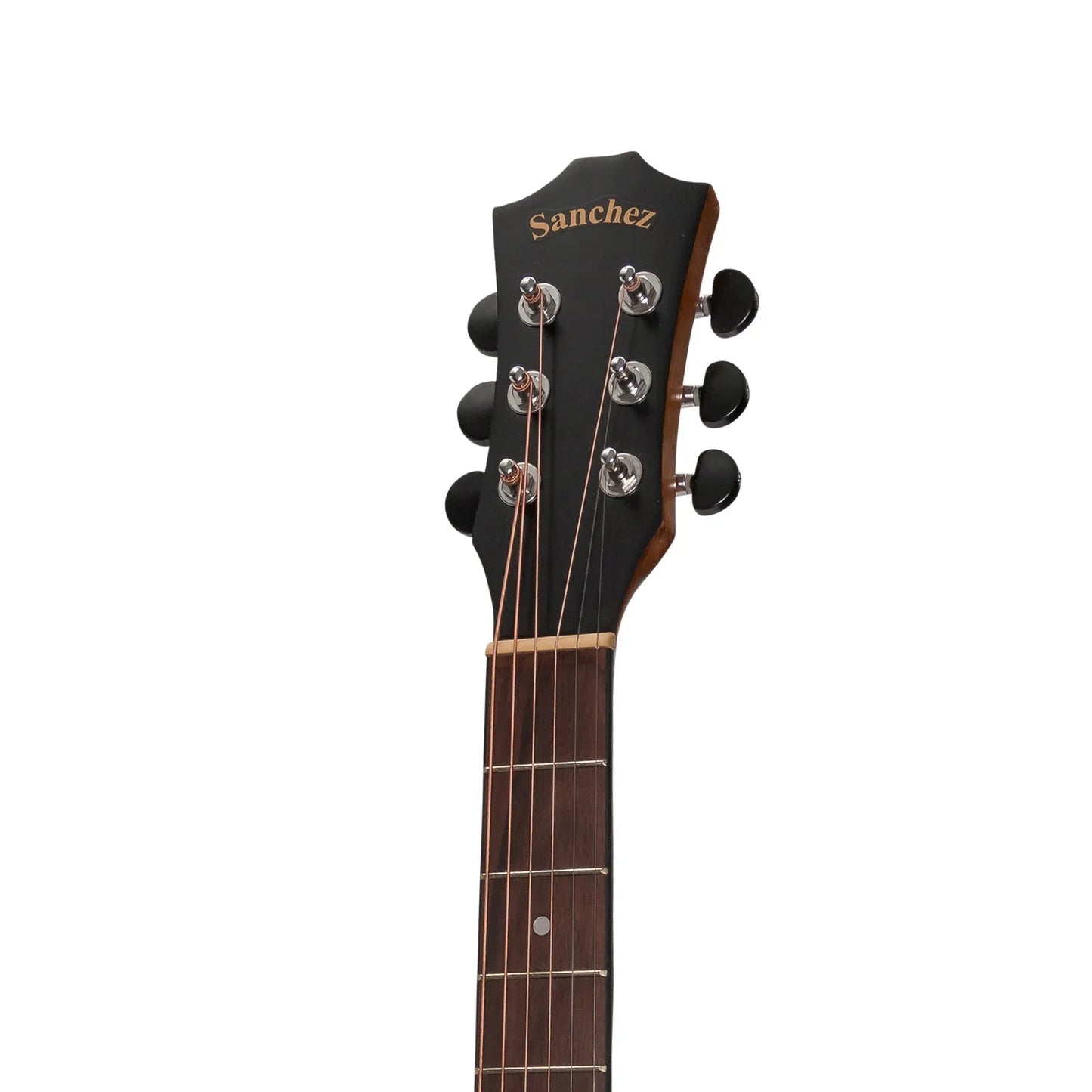 Sanchez SP-F4-KOA Acoustic-Electric Small Body Cutaway Guitar Pack with Gig Bag, Picks, and Strap — view 6