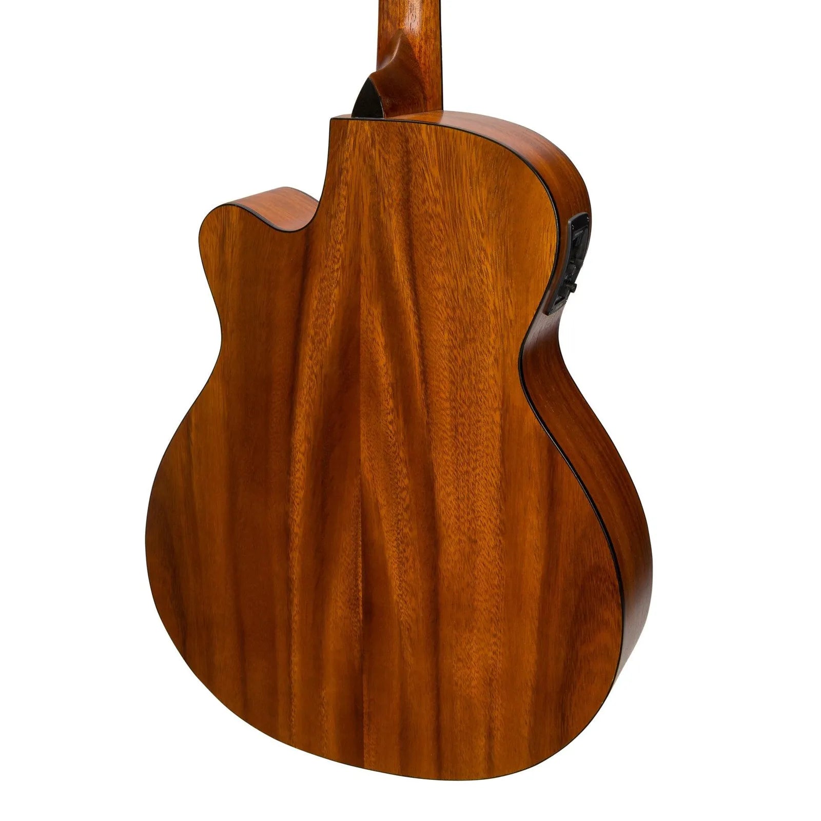 Sanchez SP-F4-KOA Acoustic-Electric Small Body Cutaway Guitar Pack with Gig Bag, Picks, and Strap — view 5
