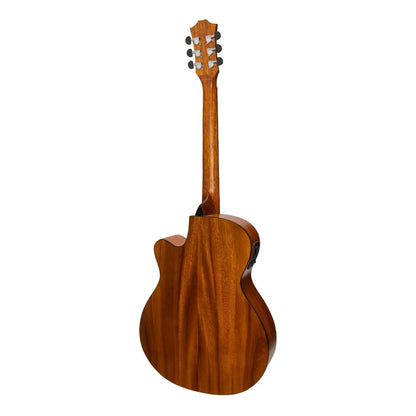 Sanchez SP-F4-KOA Acoustic-Electric Small Body Cutaway Guitar Pack with Gig Bag, Picks, and Strap — view 3