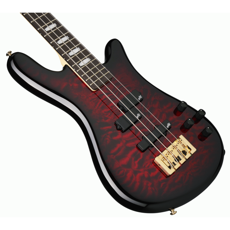 Spector NS-2 Bolt-On Bass Guitar Black Cherry Gloss — view 2