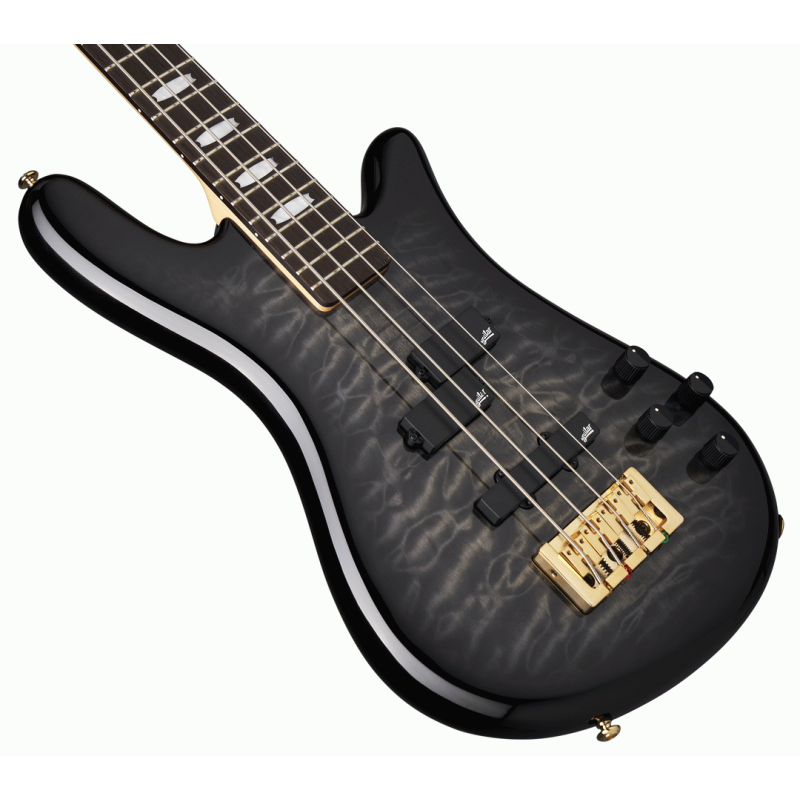Spector NS Icon Bolt-On Bass Guitar - Black Stain Gloss — view 2