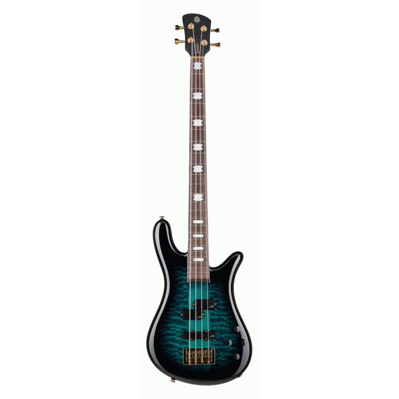 Spector Icon NS-2 Neck Through Electric Bass Guitar Black & Blue
