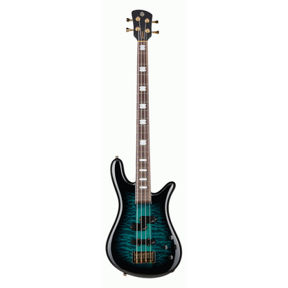 Spector Icon NS-2 Neck Through Electric Bass Guitar Black & Blue