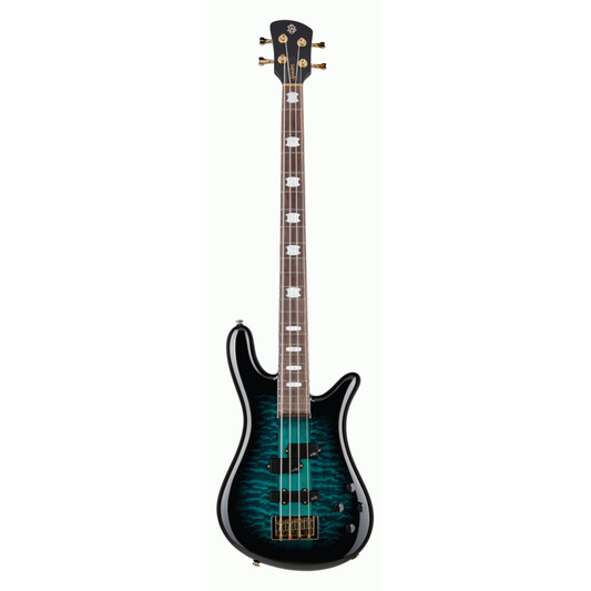 Spector Icon NS-2 Neck Through Electric Bass Guitar Black & Blue