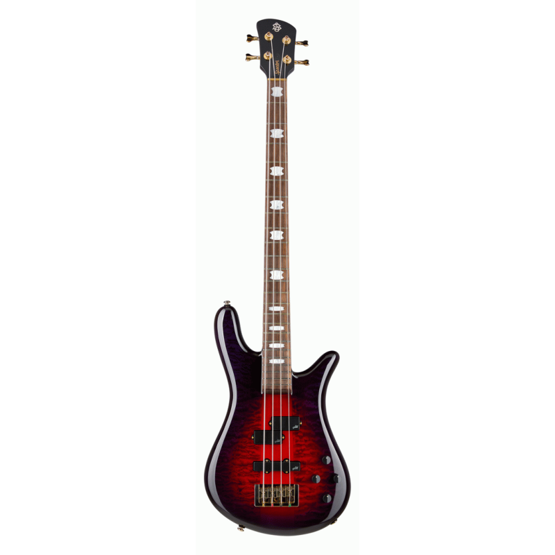 Spector Icon NS-2 Neck Through Electric Bass - Purple Cherry
