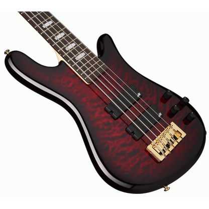 Spector NS-5 Bolt-On Bass Guitar - Black Cherry Gloss — view 2