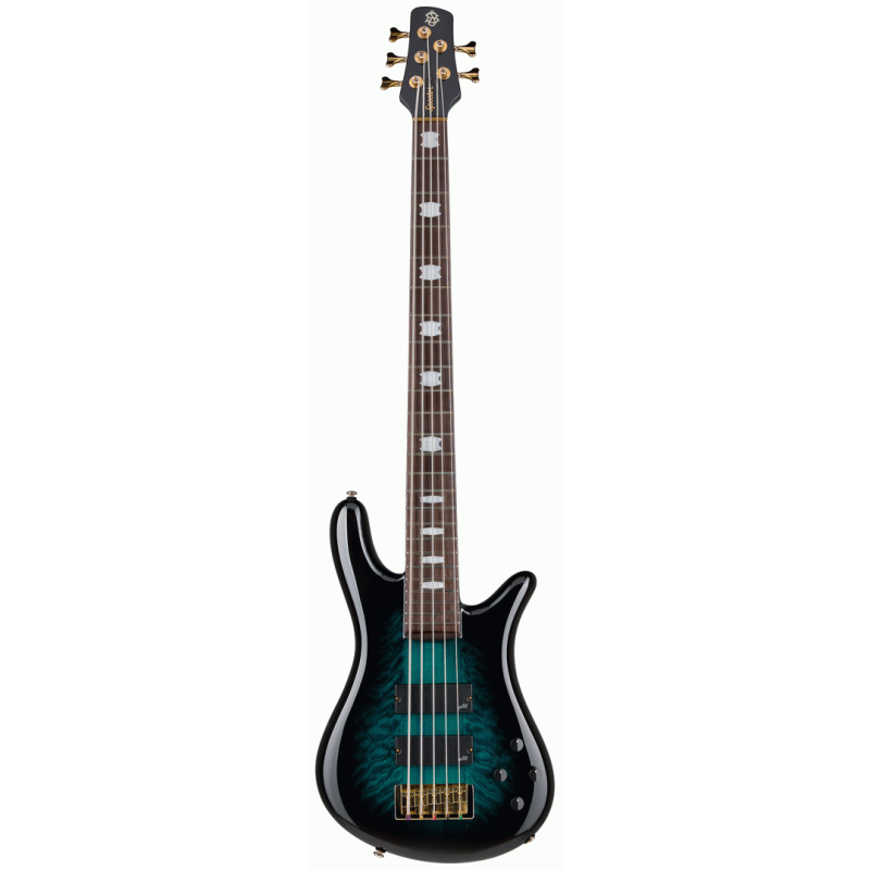 Spector Icon NS-5 Neck Through Electric Bass - Black & Blue