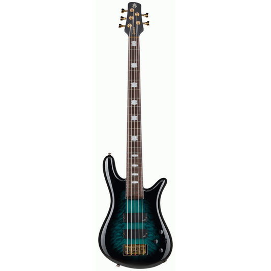 Spector Icon NS-5 Neck Through Electric Bass - Black & Blue