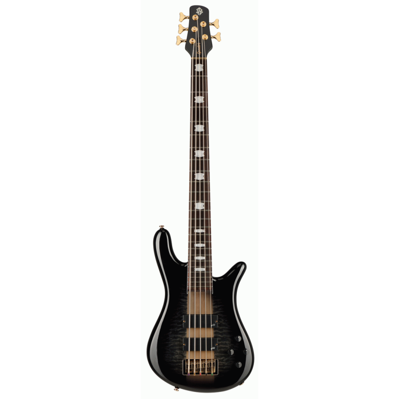 Spector Icon NS-5 Neck Through Electric Bass Guitar Black Stain