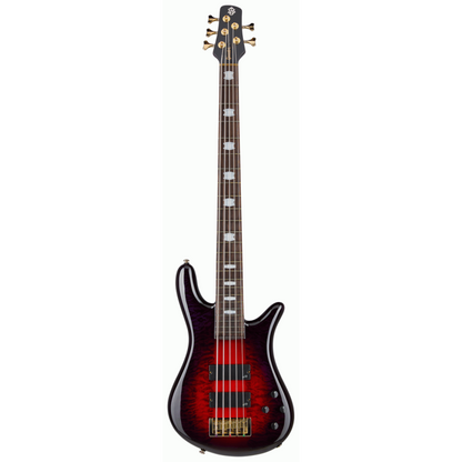 Spector Icon NS-5 Neck Through Electric Bass Guitar - Purple Cherry