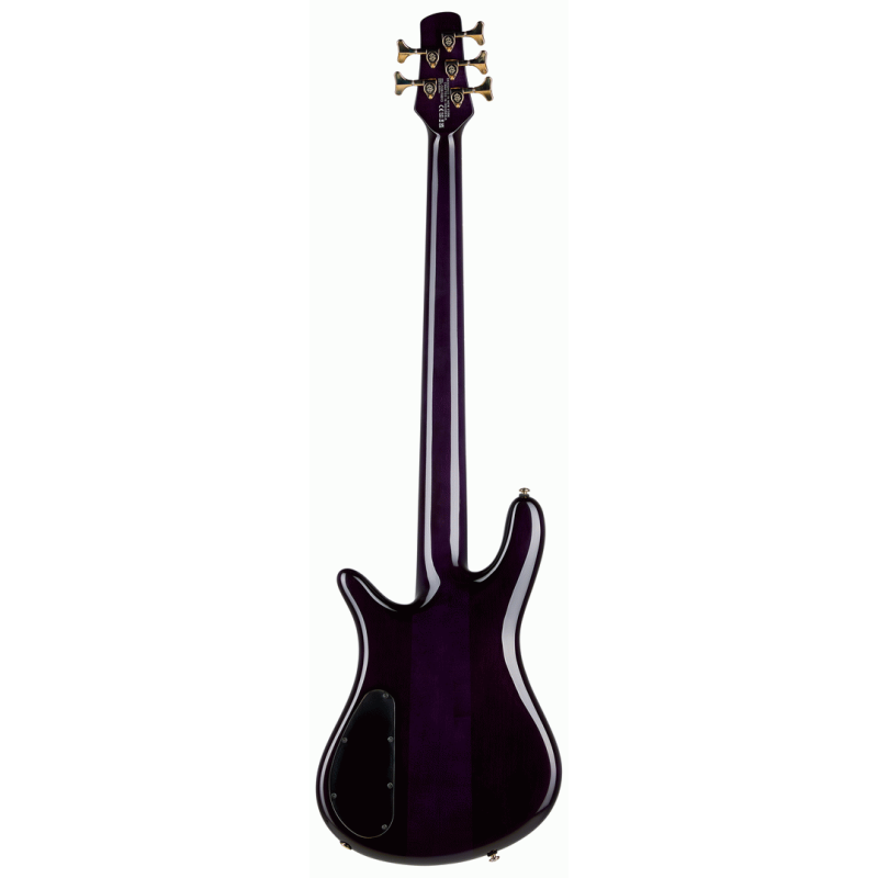 Spector Icon NS-5 Neck Through Electric Bass Guitar - Purple Cherry — view 3