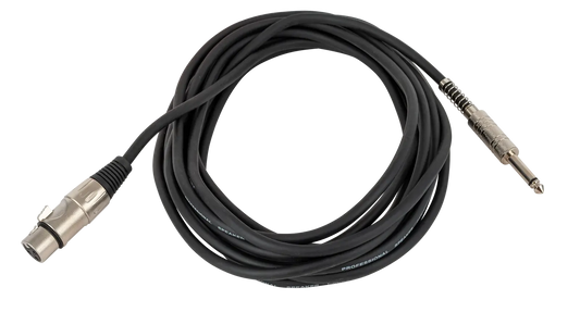 AMS 20 FT Speaker Cable Black Straight Jack to XLR Female