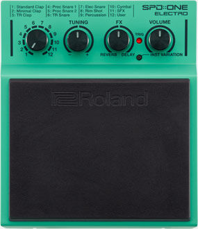 Roland SPD:ONE Electro Digital Percussion Pad with 22 Sounds & Custom Audio Import