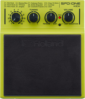 ROLAND SPD:ONE KICK Digital Percussion Pad - 22 Realistic Sounds, Compact Design, Import Custom Samples