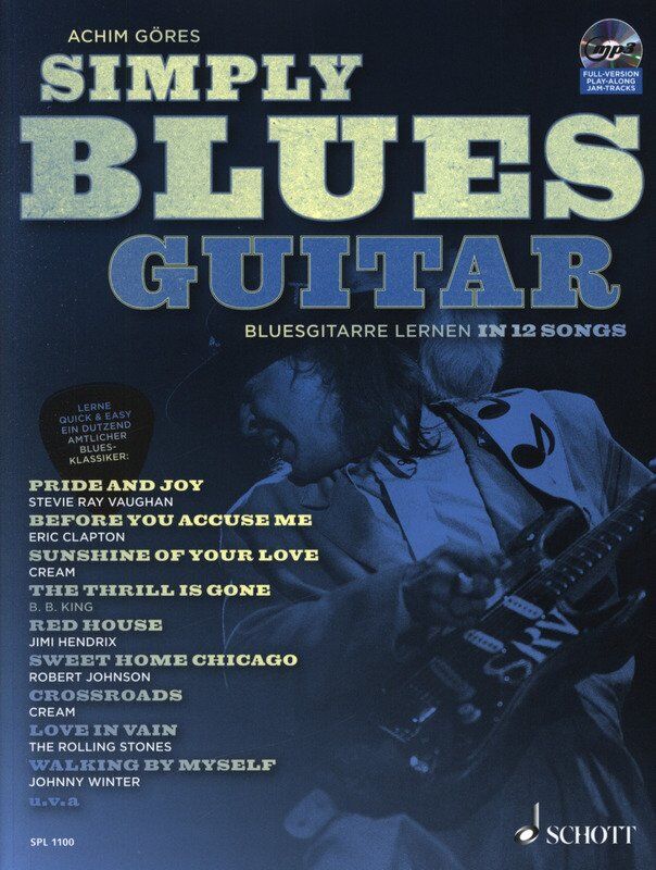 Simply Blues Guitar (German Edition) BK/CD by Schott Music