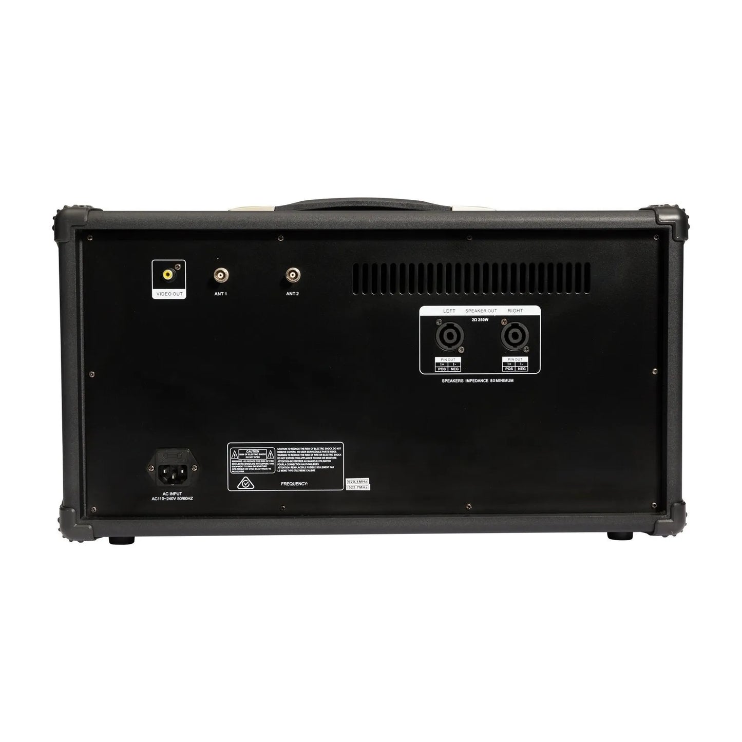 SoundArt 8 Channel 400 Watt Dual Wireless Powered Mixer PA System with MP3 Player and Microphones — view 3