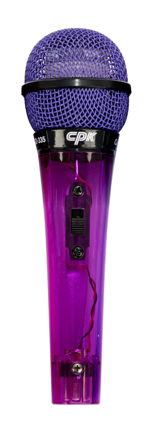 AMS Unidirectional Microphone Purple with On/Off Switch