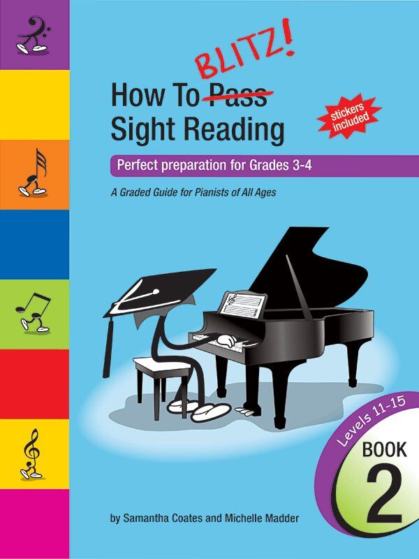 How to Blitz! Sight Reading Book 2 for Grade 3 & 4 Piano Students