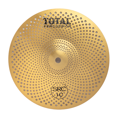 Total Percussion 10" SRC Sound Reduction Cymbal - Matte Gold — view 2