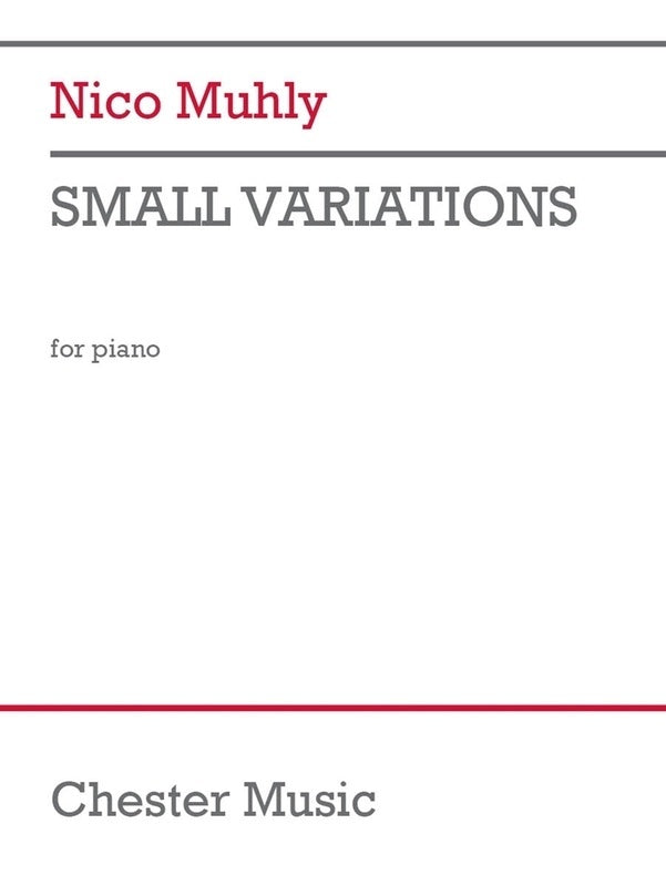 Muhly - Small Variations For Piano Softcover Book (Piano)
