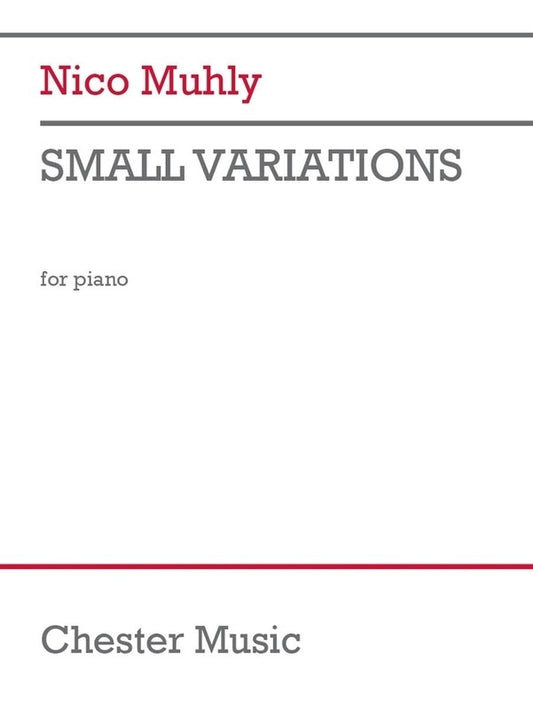 Muhly - Small Variations For Piano Softcover Book (Piano)