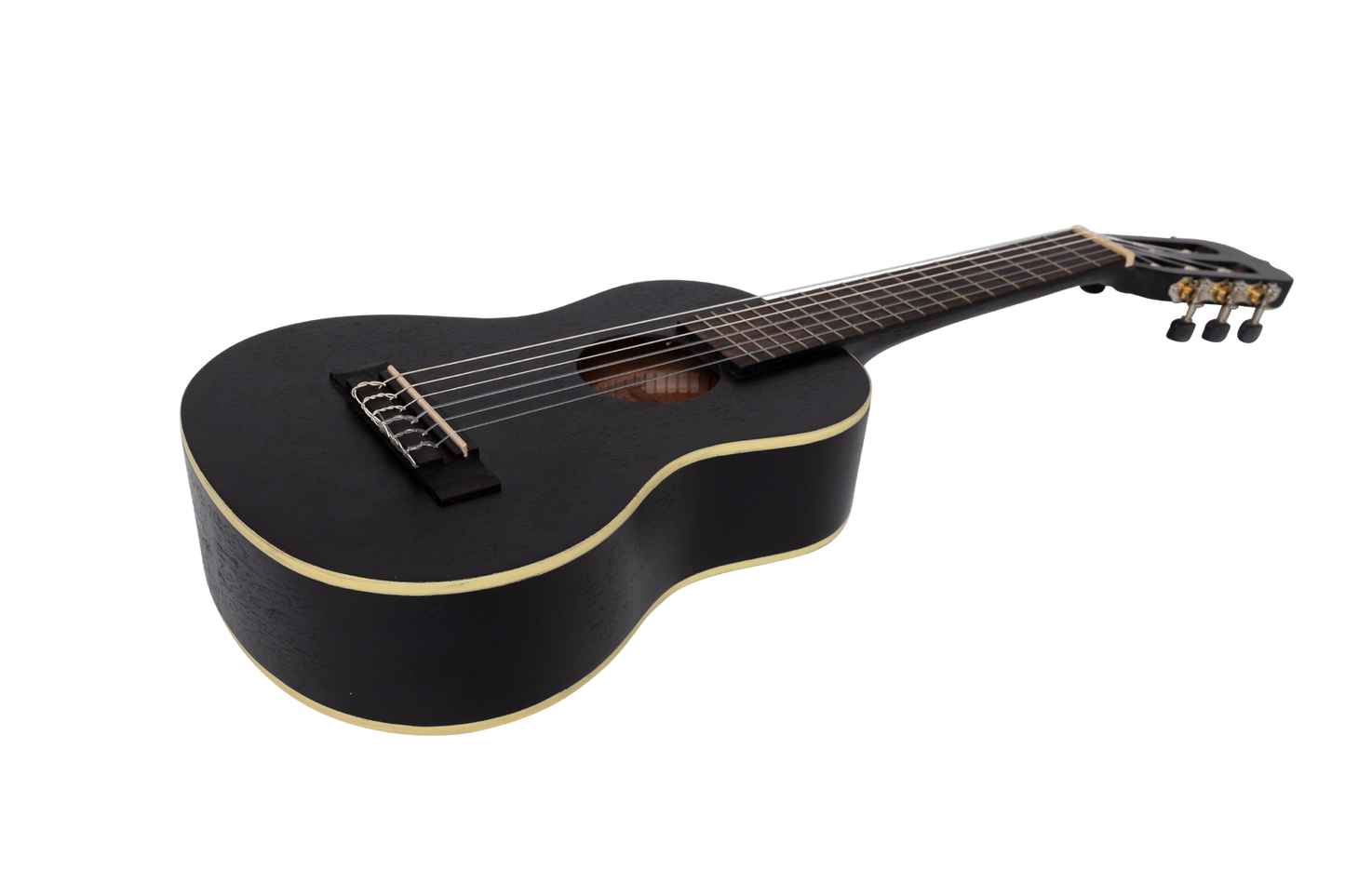 Sanchez 1/4 Size Student Classical Guitar with Gig Bag - Black Model SS-C30-BLK — view 4