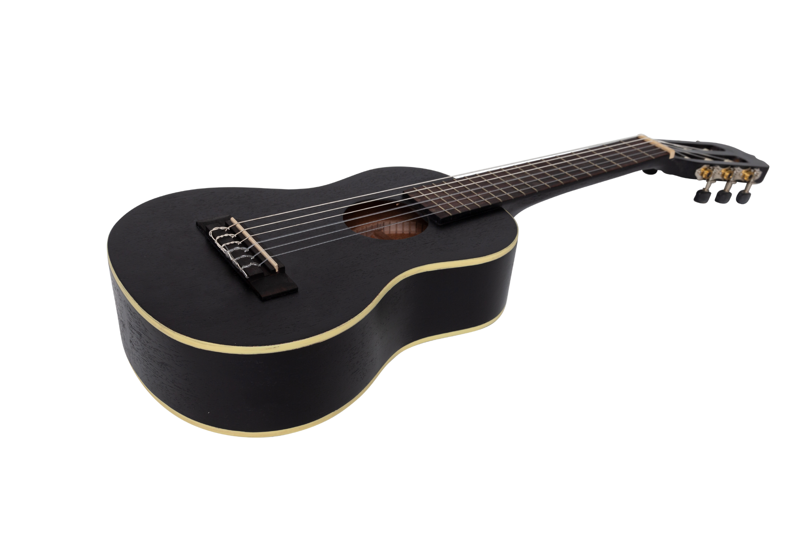 Sanchez 1/4 Size Student Classical Guitar with Gig Bag - Black Model SS-C30-BLK — view 4
